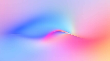 Poster - Abstract composition featuring soft pastel colors blending in a harmonious flow creating a tranquil atmosphere and evoking a sense of calm