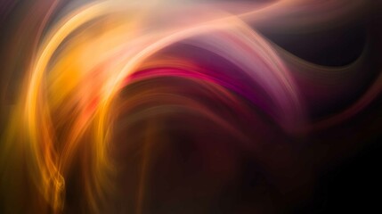 Fototapete - Dynamic swirls of color create a mesmerizing abstract artwork with fluid movement and warm tones in a captivating display