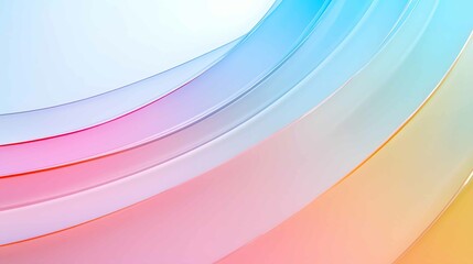 Poster - Swirling hues of pastel colors blend seamlessly in a vibrant, abstract composition showcasing fluid movement and depth