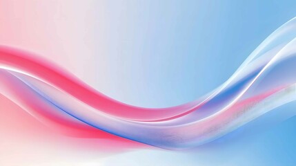 Poster - Soft flowing waves in pastel colors create a serene and calming backdrop for creative projects