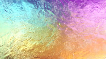 Poster - Colorful abstract texture with shimmering patterns created by light reflecting off crumpled foil