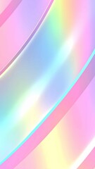 Poster - Colorful abstract wave patterns create a soft and dreamy atmosphere with pastel hues and iridescent details in a serene and calming environment