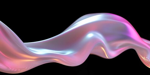 Poster - Exquisite flowing pastel fabric draping elegantly against a soft purple backdrop showcasing unique textures and colors
