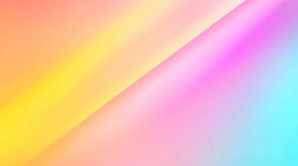Poster - Bright and vibrant gradient background showcasing a blend of colors including yellow, pink, and blue in a visually striking design