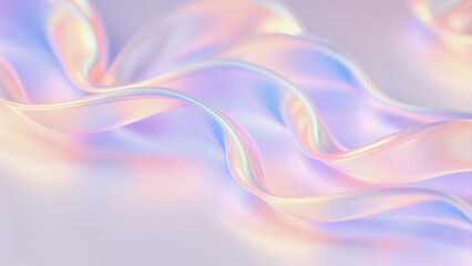 Wall Mural - abstract pastel curves a soft, dreamy design for backgrounds