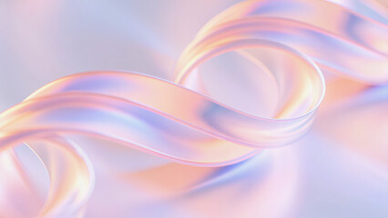 Wall Mural - abstract pastel curves a soft, dreamy design for backgrounds