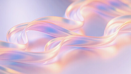 Wall Mural - abstract pastel curves a soft, dreamy design for backgrounds