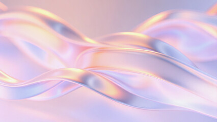 Wall Mural - abstract pastel curves a soft, dreamy design for backgrounds
