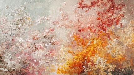 Wall Mural - Swirling Patterns in a Magical Garden with Soft Colors