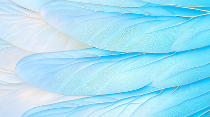 Poster - Captivating blue abstract patterns nature digital art soft textures close-up serenity and calmness