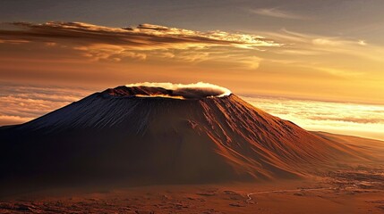 Wall Mural - discover the colossal olympus mons, the largest volcano in our solar system.