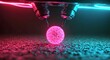 © Jim - symbolizing advanced medical technology. Laser precisely targets and ablates tumor cells, Generated Ai