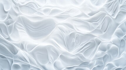 Poster - Smooth Flowing Textures of White Waves on Soft Backgrounds