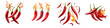 © Naruedetch - Vibrant red chili peppers bursting with fiery heat pungent spice and zesty aroma  These organic fresh picked chilies are perfect for adding a kick of flavor to culinary creations