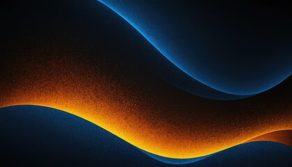 Poster - Abstract wave motion pattern on dark blue background wallpaper for digital technology AI Generated
1