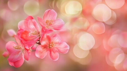 Wall Mural - Soft Floral Blends with Light Backgrounds in Pastel Hues