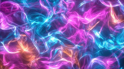 Poster - Abstract Colorful Light Waves Background for Design Projects