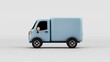 © Narongsag - Cute Blue Delivery Truck  3D Render  Cartoon  Pastel  Simple Design  Transportation  Logis