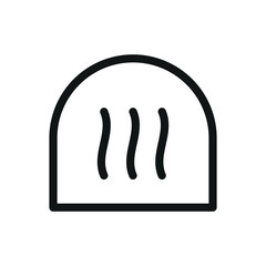 Poster - greenhouse heating line icon, greenhouse effect vector symbol with editable stroke