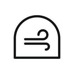 Poster - greenhouse ventilation line icon, greenhouse cooling vector symbol with editable stroke