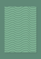 Poster - wavy lines repeating texture. Curved lines abstract background. decoration