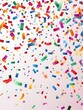 © Anuson - Bright array of colorful confetti pieces isolated on a clean white background ideal for festive celebrations and events