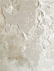 Poster - Textured beige and white wall surface with speckled pattern and rough plaster finish perfect for background or design