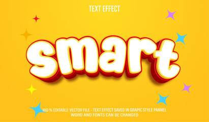Poster - smart editable text effect style
