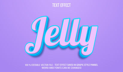 Poster - jelly editable text effect style