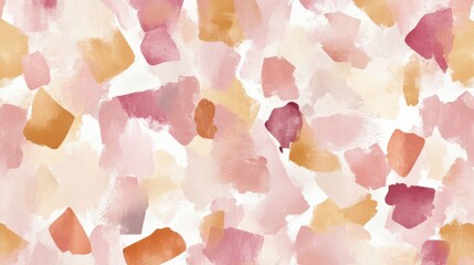 Poster - Soft pastel strokes create an abstract composition with torn blotches of color expressing artistic textures and emotions