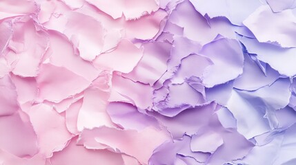 Poster - Pastel lavender and pink torn blotches create a soft textured background for creative projects and design inspirations