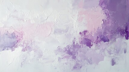 Poster - Pastel lavender and pink abstract forms blend harmoniously in textured artwork