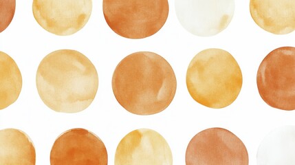 Aufkleber - Minimalist pencil strokes create abstract dots in pastel amber hues for a calming aesthetic experience