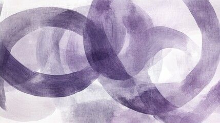 Poster - Elegant gray circular strokes create a serene and artistic atmosphere in abstract design