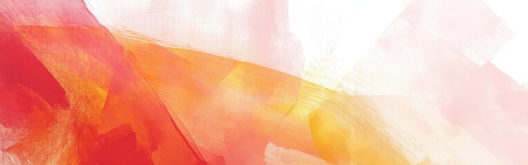 Poster - Abstract composition created using pencil strokes depicting vibrant shades of red and orange with subtle gradient transitions