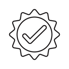 Wall Mural - quality assurance icon outlines