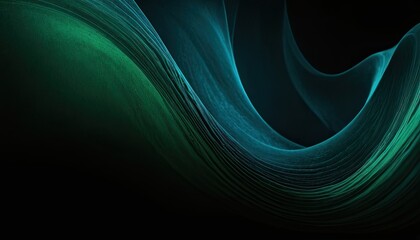 Poster - 3D render of an abstract digital background with flowing cyber lines
1