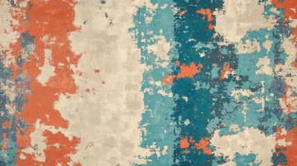 Poster - Corroded steel pattern with vibrant patina showcasing unique texture and color variations