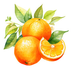 Wall Mural - digital technology orange watercolor design illustration