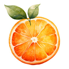 Wall Mural - digital technology orange watercolor design illustration