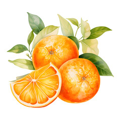 Wall Mural - digital technology orange watercolor design illustration