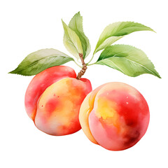 Fototapete - Digital technology peach watercolor design illustration