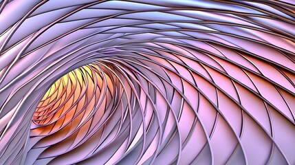 Fototapete - Abstract Swirling Pastel Pattern with Vortex Effect