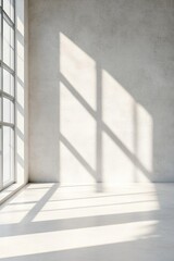 Poster - This contemporary space features raw concrete walls and a polished floor