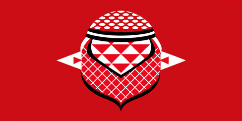 Poster - vector red shapes pattern esign