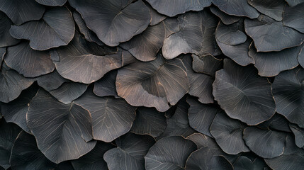 Poster - Realistic abstract nature patterns with leaf textures for design and decoration