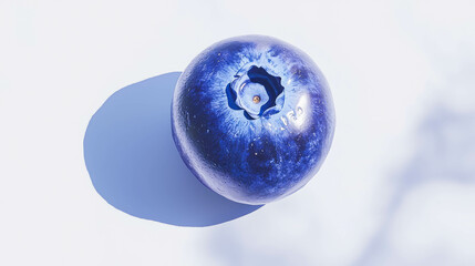 Poster - Realistic blueberry fruit on white background for food design