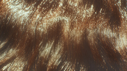 Poster - Realistic hot brown hair texture for design and creative projects