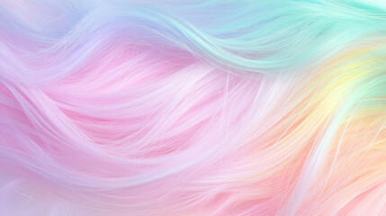 Poster - Vibrant rainbow hair texture for colorful design and creative art inspiration