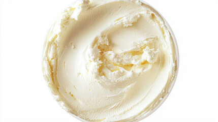 Poster - Freshly cut ricotta cream cheese - gourmet ingredient for culinary delights